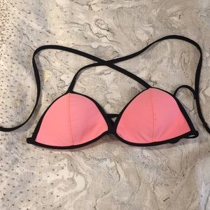Garage pink bikini top